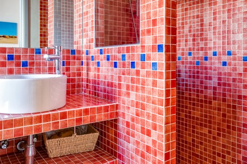 Gästebadezimmer mit Dusche