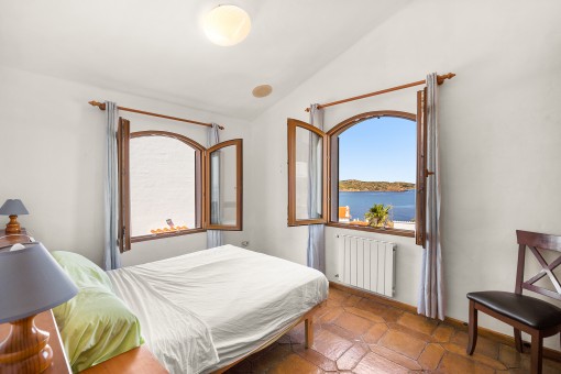 Schlafzimmer mit Meerblick