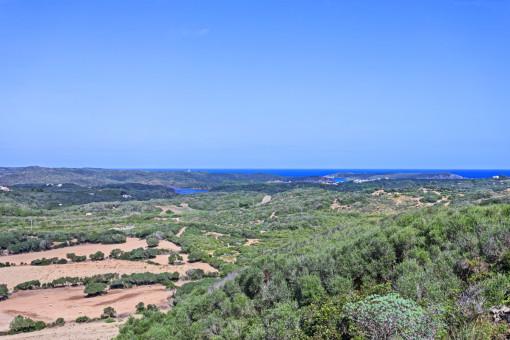 Panoramablick aufs Meer