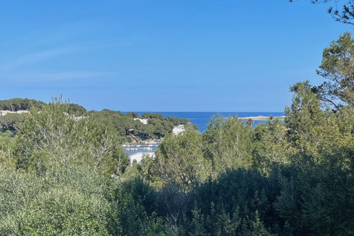Baugrundstück mit Meerblick für Einfamilienhaus mit Pool Cala Moli Addaia Menorca